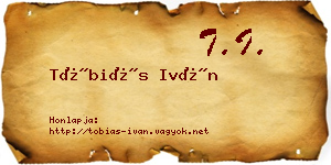 Tóbiás Iván névjegykártya