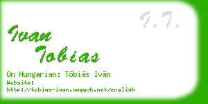 ivan tobias business card
