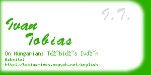 ivan tobias business card